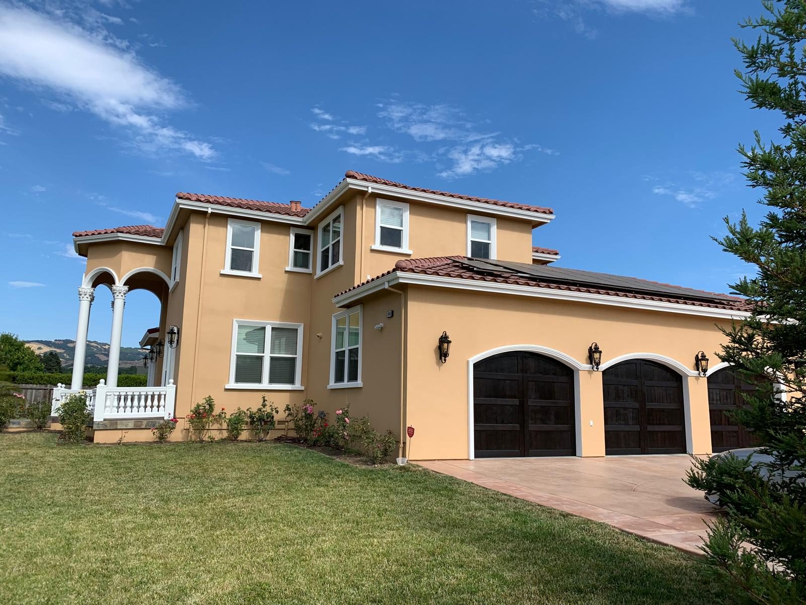 Mediterranean home built by Turnil Construction