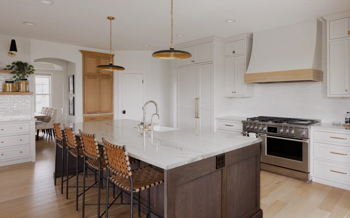 Completed custom kitchen by Turnil Construction